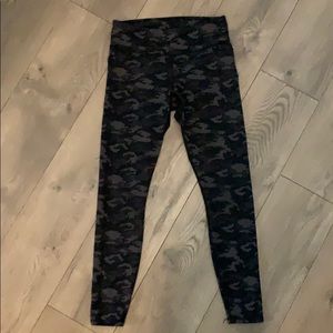 Fabletics grey camo yoga pants size small
